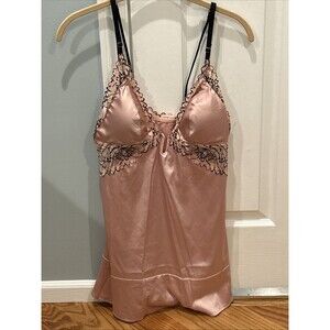 Auden Intimates Peachy-Rose Color Nightwear With Built In Cups Size M